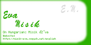 eva misik business card